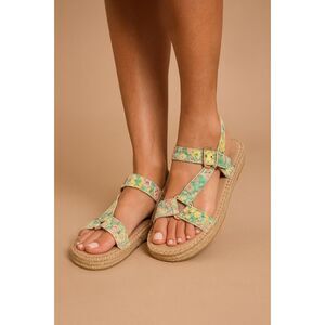 LoveShackFancy x Manebi Espadrille Hiking Sandals Pastel Floral Size 40 / US 10